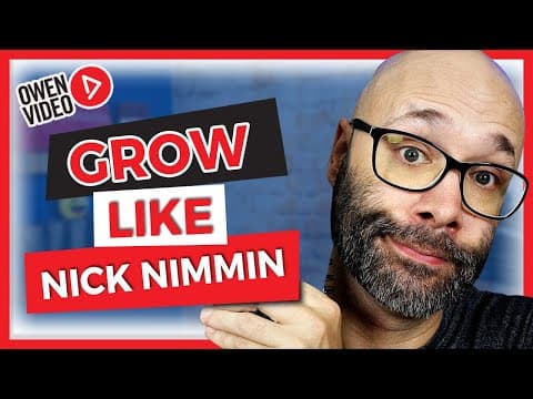 How to Quickly Grow Your YouTube Channel Like Nick Nimmin thumbnail