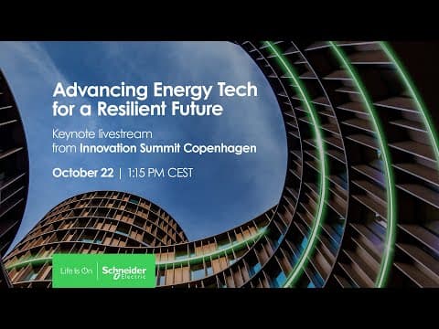 Innovation Summit Copenhagen 2025: Global Keynote | Schneider Electric thumbnail