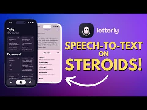 🚀 Introducing Letterly AI  - Your Ultimate Speech-to-Text Companion! 🚀 thumbnail