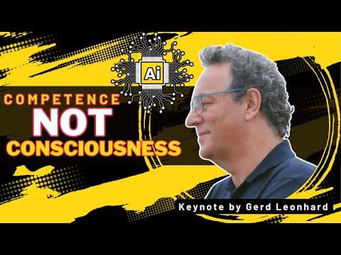 Artificial Intelligence: Humans and/with/vs Machines? Powerful Keynote Talk Futurist Gerd Leonhard thumbnail