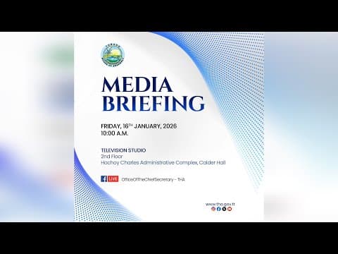 Office of the Chief Secretary Media Breifing | Friday 16th Jan 2026 thumbnail
