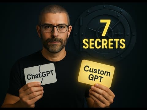 7 Secrets to Create Better Custom GPTs (4000 hours proven) thumbnail
