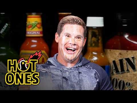 Adam Devine Shocks a Live Audience While Eating Spicy Wings | Hot Ones thumbnail