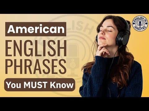 Everyday AMERICAN PHRASES You Must Know | Everyday English Learning Podcast | Learn English thumbnail