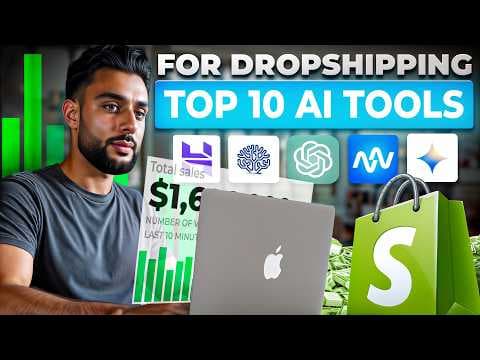 10 Must Have Shopify Dropshipping AI Apps In 2025 (FOR BEGINNERS) thumbnail