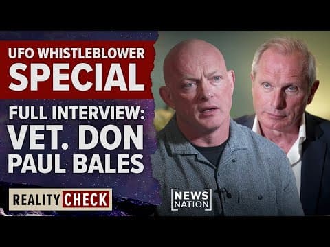 Why military veteran Don Paul Bales believes UAP whistleblower | Reality Check thumbnail