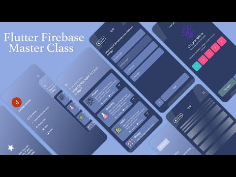 Flutter Firebase Master Class Tutorial Complete App |  Backend Data Storage thumbnail