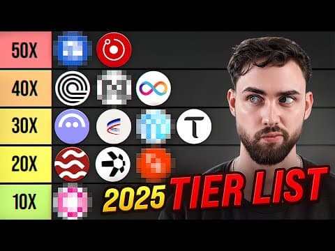 RANKING Crypto Altcoins: 5X to 50X Potential! (2025 TIER LIST) thumbnail