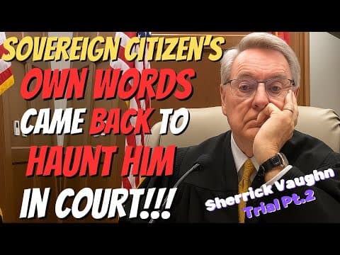 Sovereign Citizen’s OWN Words Seal His FATE in Courtroom Trial! thumbnail