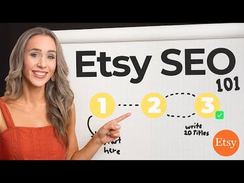 Beginner Guide To Etsy SEO In 2025 ($16,419 Per Month) thumbnail