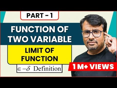 What Is the Epsilon Delta Definition of Limit in Two Variables? thumbnail