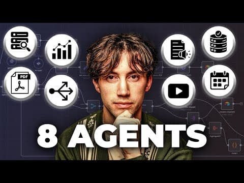 8 Insane AI Agent Use Cases in N8N! (automate anything) thumbnail