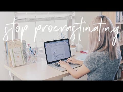 How to Stop Procrastinating & Get Work Done | Productivity Tips & Hacks thumbnail