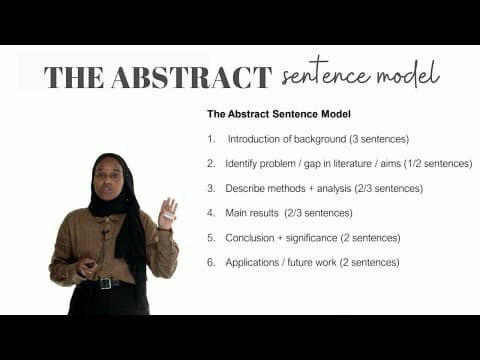 How To Write A Research Paper Abstract | Sentence-by-Sentence thumbnail