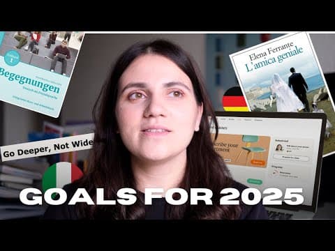 My 2025 language learning goals thumbnail