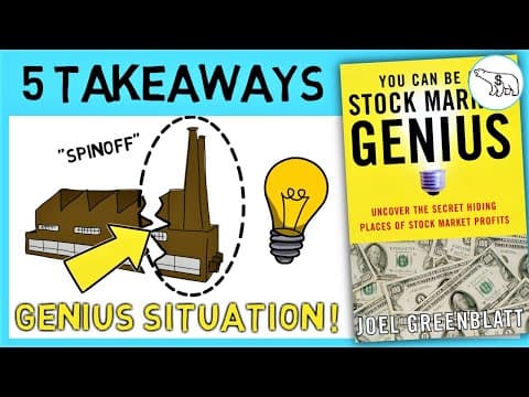 YOU CAN BE A STOCK MARKET GENIUS (BY JOEL GREENBLATT) thumbnail