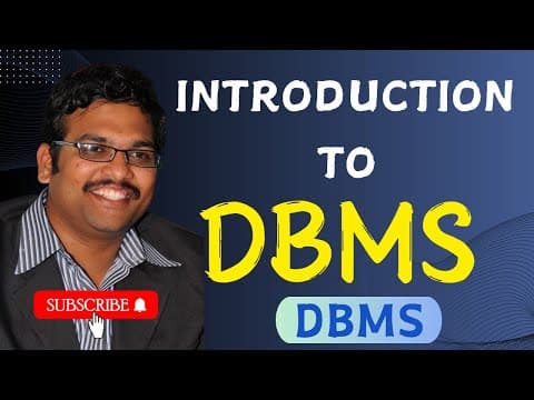 INTRODUCTION TO DATABASE - DATABASE MANAGEMENT SYSTEM thumbnail