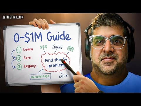 How to Start from $0 and Make Your First Million thumbnail