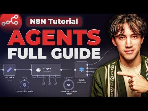 How to Build AI Agents with n8n in 2025 thumbnail