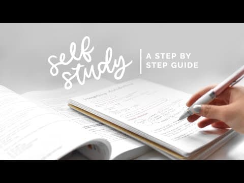 how to self study 📚 a step by step guide thumbnail