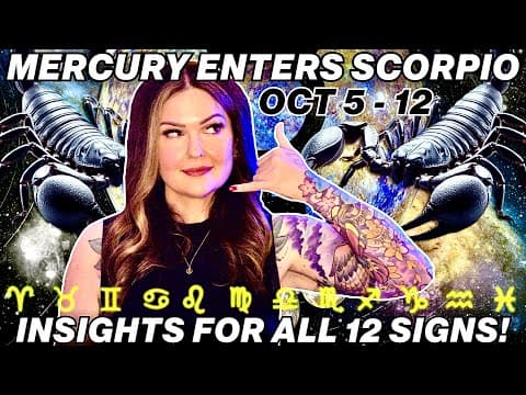 Mercury Enters Scorpio 2025 ✨ Deep Insights & Transformations for All 12 Signs thumbnail