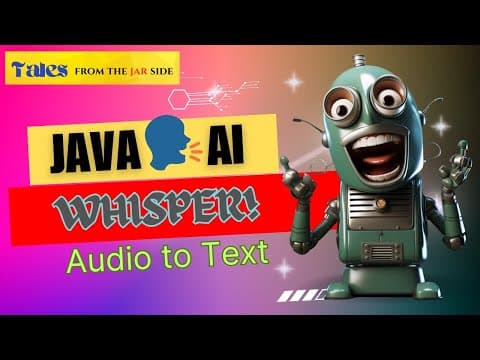 Java for AI: Deep Dive into Audio Transcription with OpenAI's Whisper thumbnail