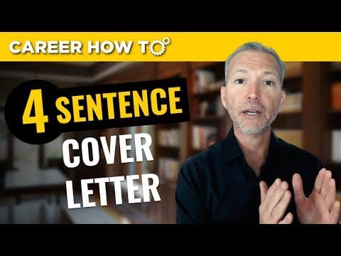 The 4 Sentence Cover Letter That Gets You The Job Interview thumbnail
