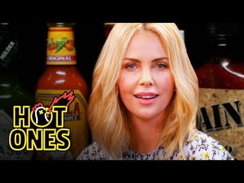 Charlize Theron Takes a Rorschach Test While Eating Spicy Wings | Hot Ones thumbnail