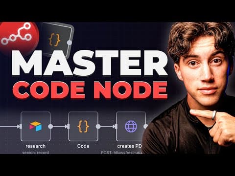 N8N Code Node: Full Guide for Non-Coders! (Better Agents) thumbnail