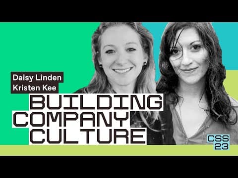 Building culture | Daisy Linden & Kristen Kee thumbnail