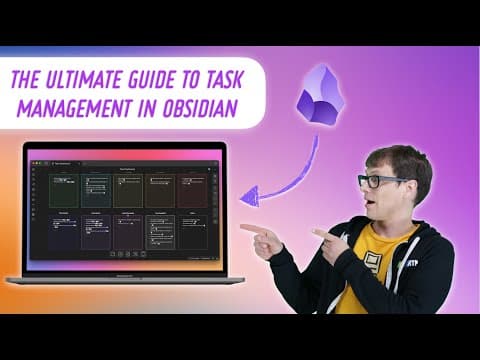 How to Manage Tasks in Obsidian: I Turned Obsidian into the Ultimate Task Manager thumbnail