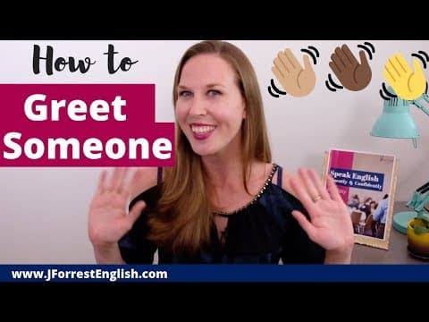 How to Greet Someone in English  - 10 Common English Greetings thumbnail