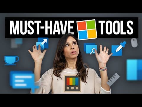 Cool Free Windows Utilities to Use EVERYDAY | PowerToys thumbnail