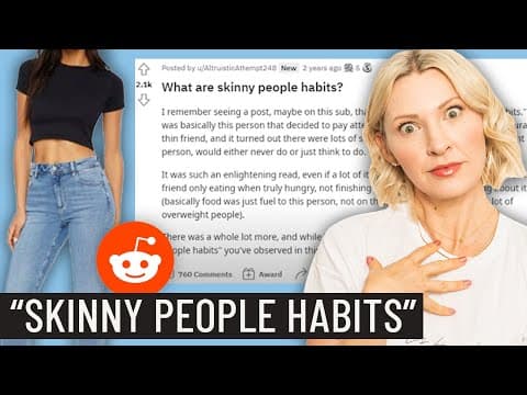 Reddit threads exposing "Skinny People Habits"… Helpful or DANGEROUS?! thumbnail