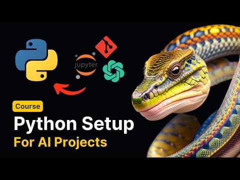 Full Python Environment Setup for AI (or other) Apps + Virtual Environments thumbnail