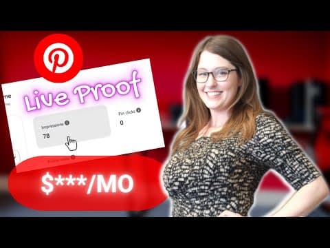 $4500/Month Using Pinterest 10 Minutes A Day HURRY UP! (Make Money Online 2023) thumbnail