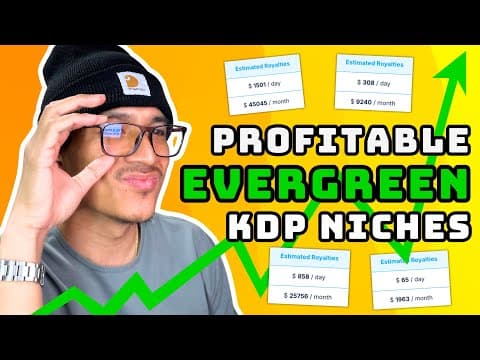 I Found 7 Profitable Evergreen KDP Niche Ideas To Make You Passive Income 24/7 thumbnail