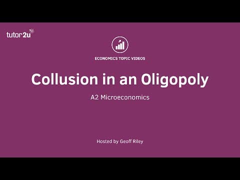 Collusion in an Oligopoly I A Level and IB Economics thumbnail