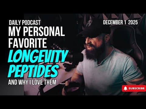 My 4 Personal Favorite Longevity Peptides (and why) - Dr Trevor Bachmeyer thumbnail