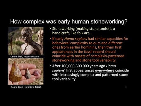 Tool Use and Evolution:John Shea - Behavioral Modernity vs. Complexity: What Stone Tools Teach Us thumbnail