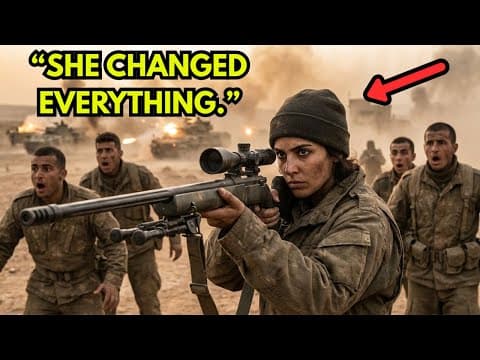 “Any Sharpshooters Here” He Shouted Then the Quiet Girl Lifted a Sniper Rifle and Changed the Battle thumbnail