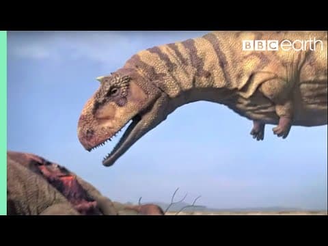 Ferocious Dinosaur Moments  | Top 5 | BBC Earth thumbnail