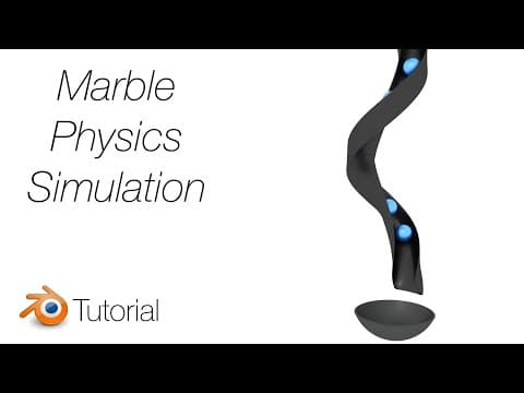 [2.81] Blender Tutorial: Marble Run Simulation thumbnail
