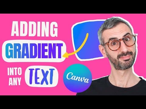 How to Add a Gradient to Text in Canva Easily thumbnail
