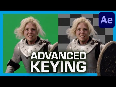ADVANCED Green Screen KEYING Techniques | After Effects Tutorial thumbnail