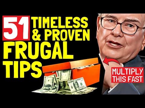 Warren Buffett's 51 FRUGAL LIVING Tips PROVEN to REALLY WORK - Top Money Saving Habits thumbnail