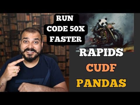 RAPIDS cuDF Instantly Accelerates pandas up to 50x on Google Colab With Demo thumbnail