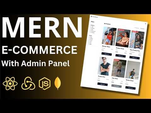 MERN Stack Full Course - ECommerce App with Admin Panel : React, Redux Toolkit, Tailwind, MongoDB thumbnail