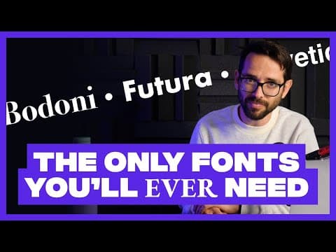 Designers Only Need These 6 Fonts. Trash the Rest. thumbnail