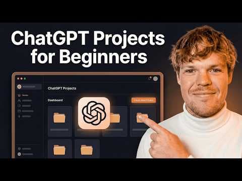 How To Use Projects in ChatGPT For Beginners thumbnail